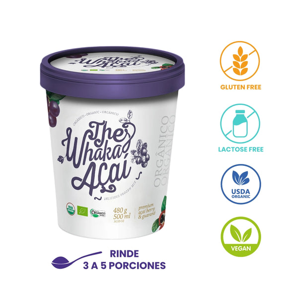 Acaí Orgánico 500ml – Pulpa Premium – Whaka Chile