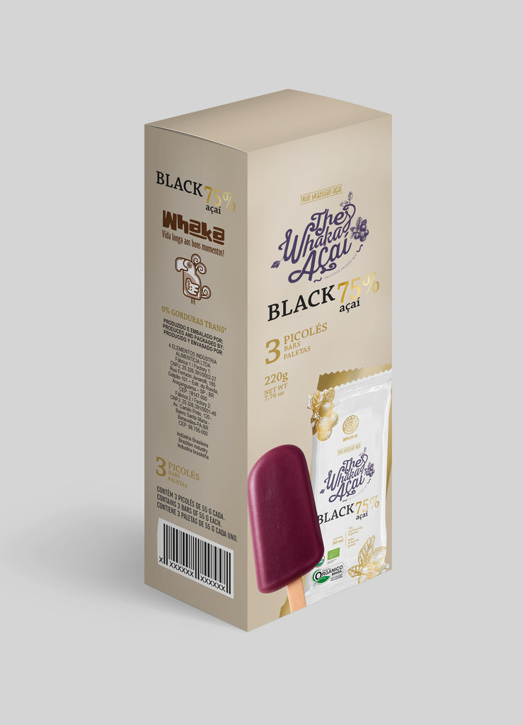 Helado de Açaí en Paleta | Pack 3 unidades 75% pulpa